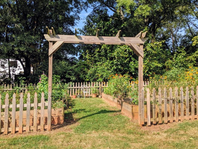 Garden Trellis Installation in Wilmington, NC